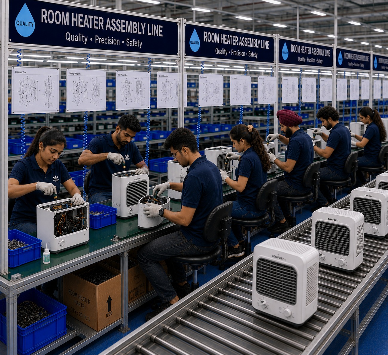 Room Heater Assembling Service